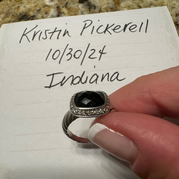 David Yurman black onyx Noblesse ring - Picture 5 of 8